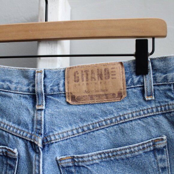 Gitano Women's VTG Light Wash Blue Denim Cut-Off High Rise Jeans Shorts Size 10 - Picture 4 of 5